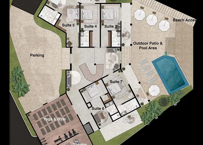 Villa Exclusive Retreats Newest Beachfront Estate W Staff, Breakfast & Chef Available